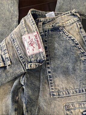 True Religion Women’s Vintage Carpenter Cargo Ricki Jeans